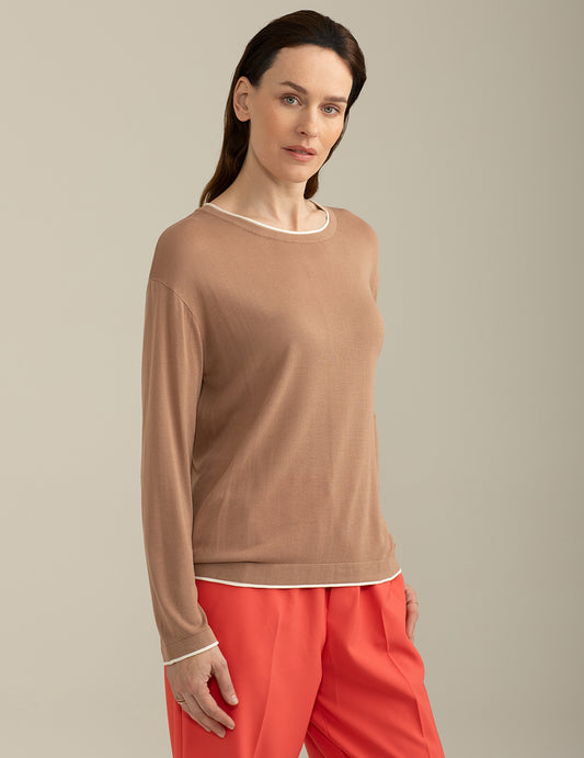 ALT03Maglia Girocollo Manica Lunga donna cortez fw25s20mg cc-a0104 Maglia Girocollo Manica Lunga
