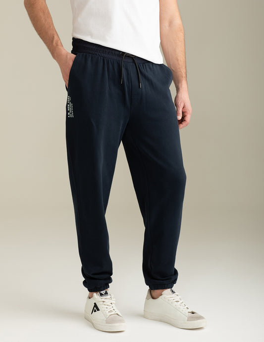 Pantalone in Felpa con Dettagli Tecnici uomo blue fm25s05pf cc-a0601 Pantalone in Felpa con Dettagli Tecnici