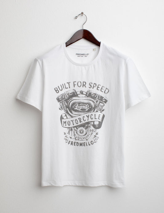 Short Sleeve Crew-Neck T-shirt man white fm25s16tg cc-a0001 Short Sleeve Crew-Neck T-shirt