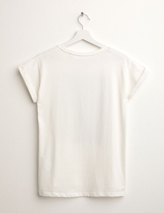 ALT03T-shirt Girocollo a Manica Corta donna off white fw25s21tg cc-a0002 T-shirt Girocollo a Manica Corta