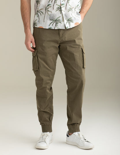 Stretch Gabardine Cargo Pants