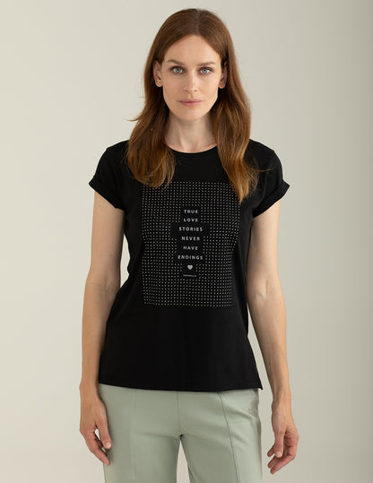 T-shirt Girocollo a Manica Corta