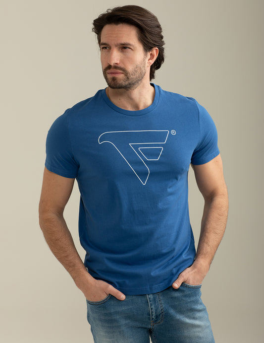 T-shirt Girocollo con stampa uomo sky fm25s33tg cc-a0705 T-shirt Girocollo con stampa