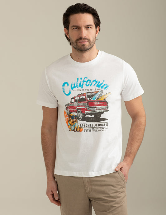 T-shirt Girocollo a Manica Corta uomo white fm25s30tg cc-a0001 T-shirt Girocollo a Manica Corta