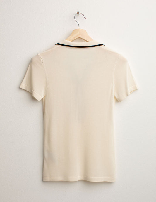 ALT03Maglia Polo Manica Corta donna champagne fw25s22mm cc-a0102 Maglia Polo Manica Corta