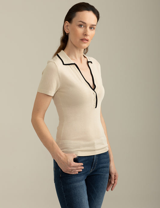 ALT03Maglia Polo Manica Corta donna desert fw25s22mm cc-a0105 Maglia Polo Manica Corta