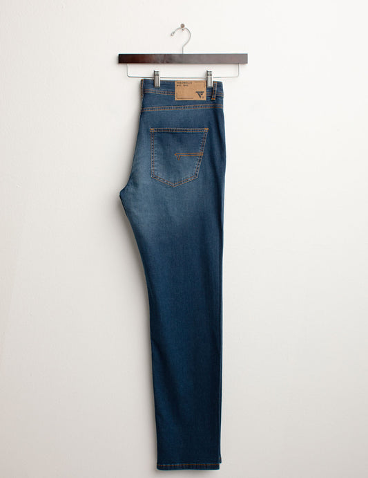 ALT03Pantalone in Denim Elasticizzato uomo middle blue fm25s37pd cc-a1101 Pantalone in Denim Elasticizzato