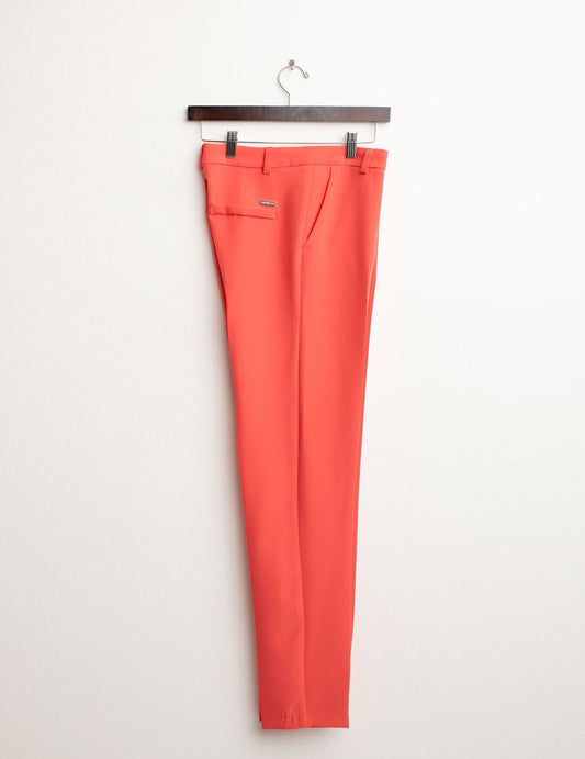 ALT03Pantalone a Sigaretta in Tessuto Bi-Stretch donna peach fw25s33pu cc-a0206 Pantalone a Sigaretta in Tessuto Bi-Stretch