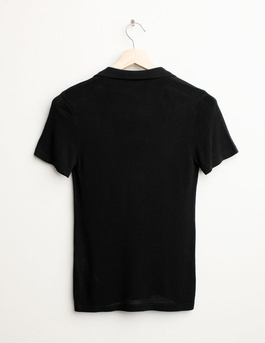 ALT03Maglia Polo Manica Corta donna black fw25s22mm cc-a0951 Maglia Polo Manica Corta
