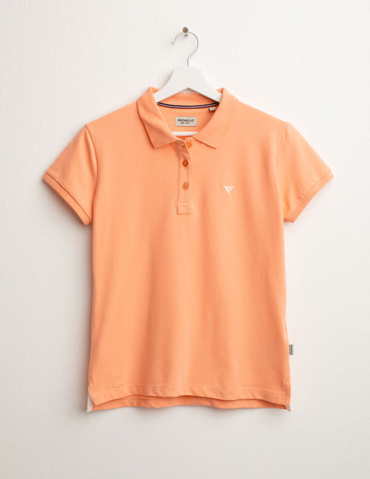 Polo in Piquet Stretch donna peach fw25s01qu cc-a0206 Polo in Piquet Stretch