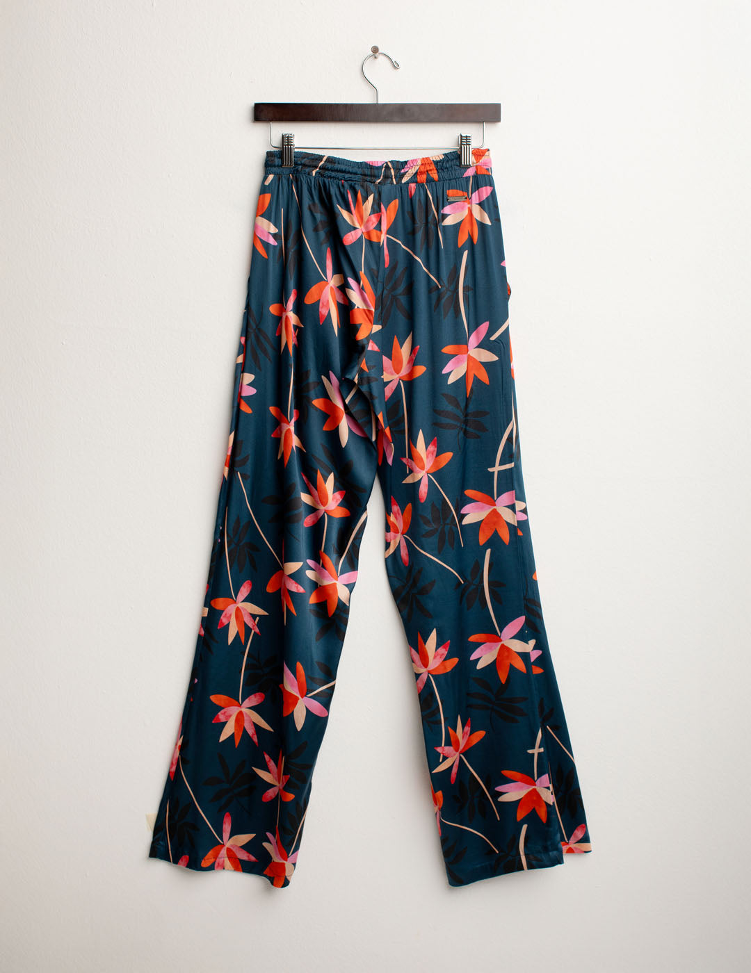 Pantalone in Raso di Viscosa Stretch donna blue fw25s40pt cc-a0601 Pantalone in Raso di Viscosa Stretch