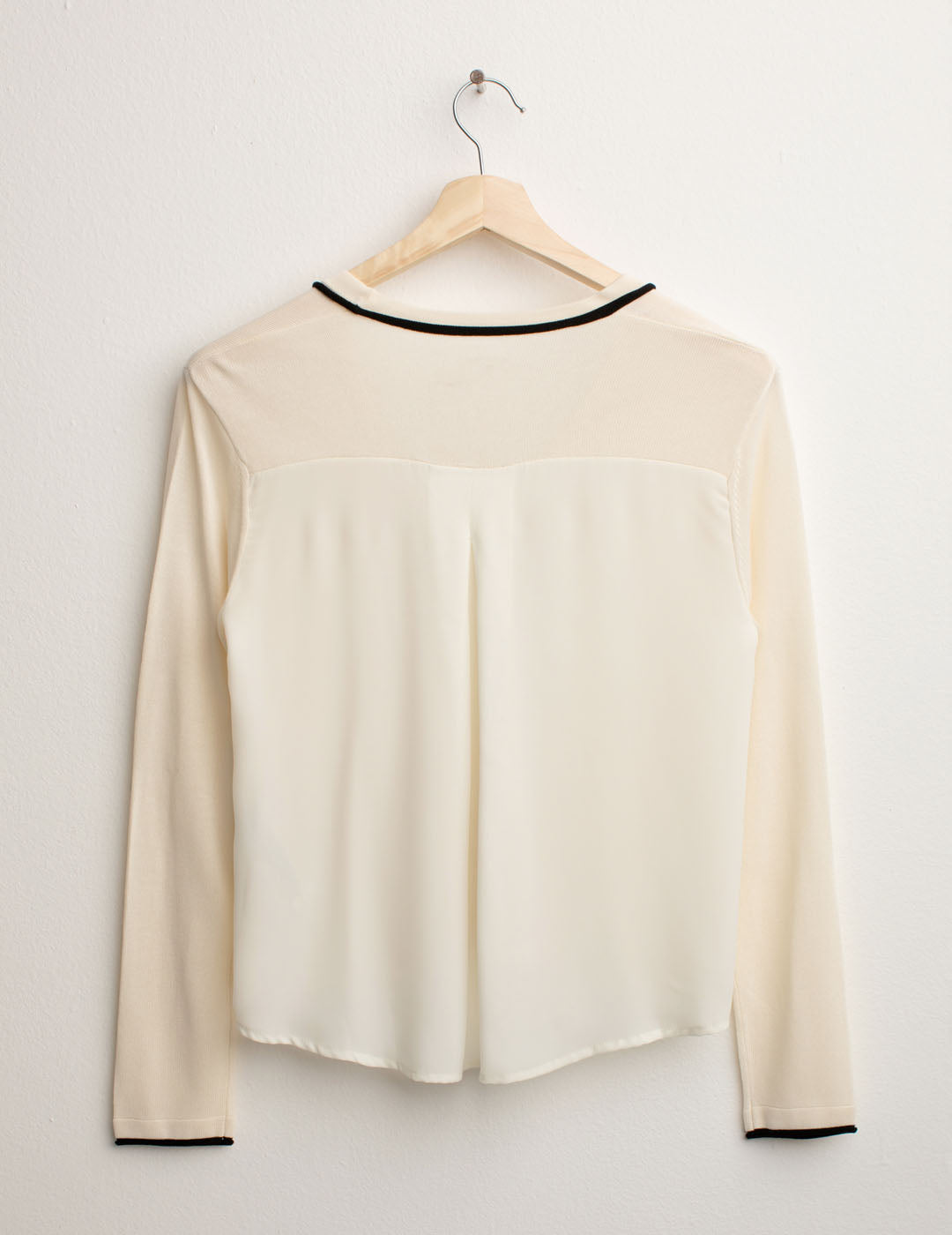 Cardigan Scollo V a Manica Lunga donna champagne fw25s24mk cc-a0102 Cardigan Scollo V a Manica Lunga