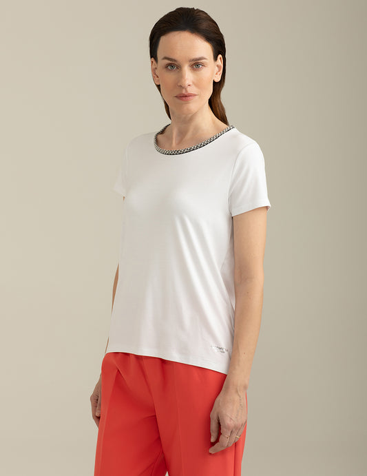 ALT03T-shirt Girocollo a Manica Corta donna off white fw25s35tg cc-a0002 T-shirt Girocollo a Manica Corta