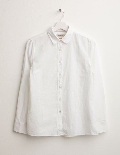 Camicia Manica Lunga in Misto Lino
