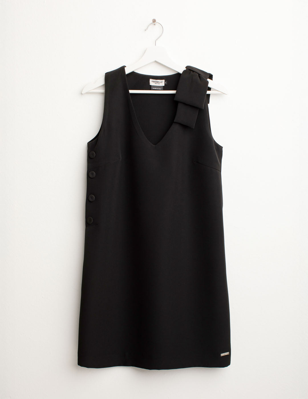 Sleeveless Dress in Bi-Stretch Fabric woman black fw25s31au cc-a0951 Sleeveless Dress in Bi-Stretch Fabric