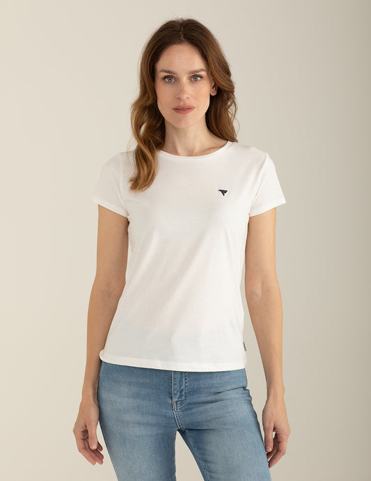 T-shirt Girocollo in Jersey donna off white fw25s01tg cc-a0002 T-shirt Girocollo in Jersey