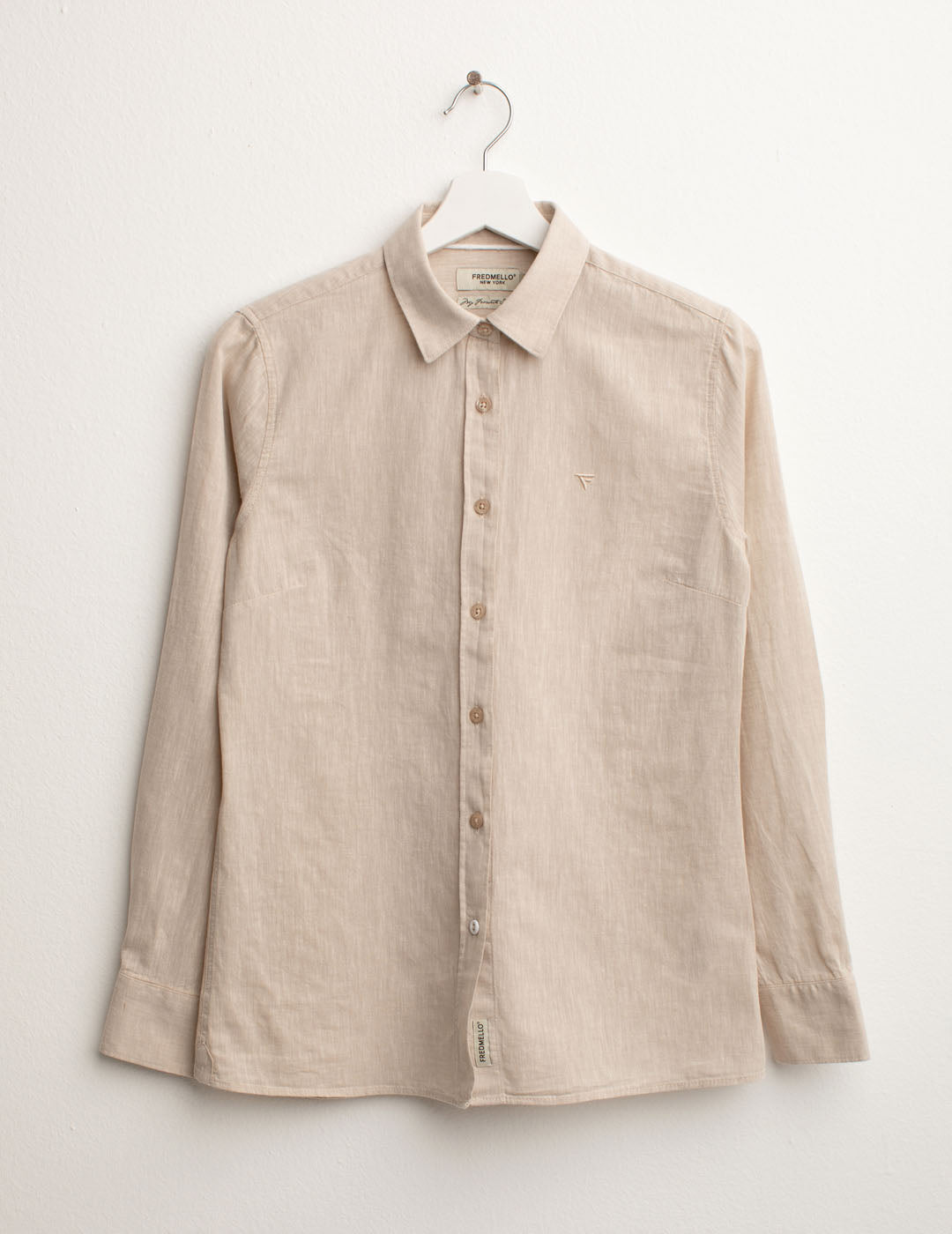 Camicia Manica Lunga in Misto Lino donna desert fw25s01cu cc-a0105 Camicia Manica Lunga in Misto Lino