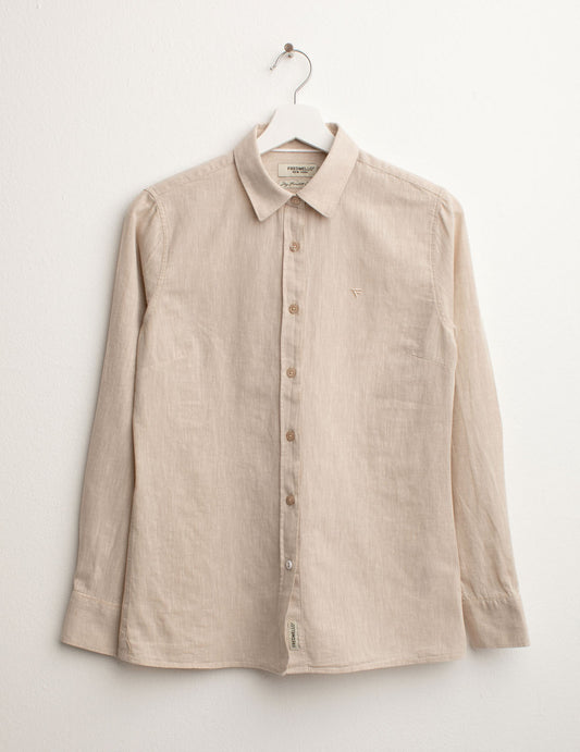 Long Sleeve Shirt in Linen Blend woman desert fw25s01cu cc-a0105 Long Sleeve Shirt in Linen Blend