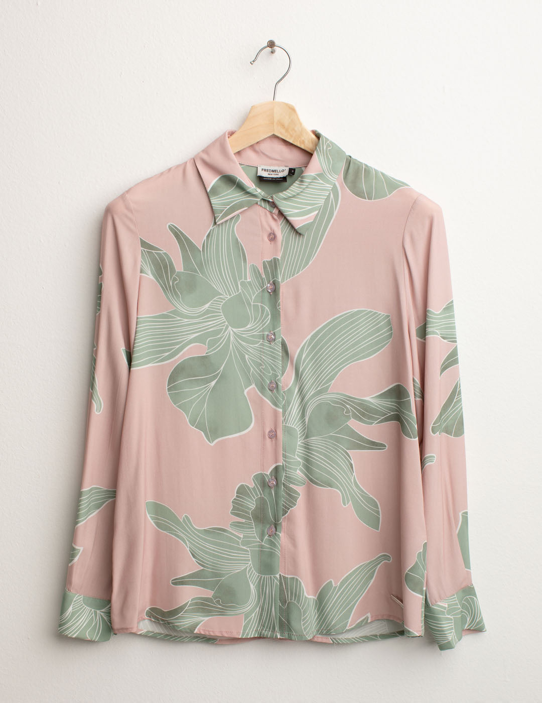 Camicia in Popeline di Viscosa donna pink fw25s36cs cc-a0406 Camicia in Popeline di Viscosa