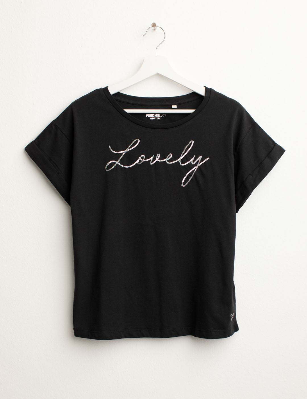 T-shirt Girocollo in Jersey donna black fw25s03tg cc-a0951 T-shirt Girocollo in Jersey