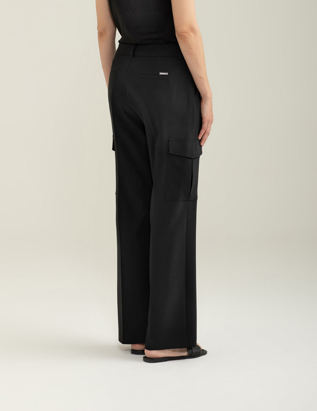 Pantalone Tasconato in Tessuto Bi-Stretch donna black fw25s32pu cc-a0951 Pantalone Tasconato in Tessuto Bi-Stretch