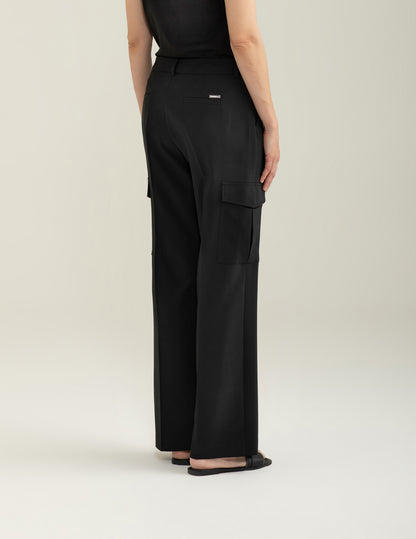 Pantalone Tasconato in Tessuto Bi-Stretch