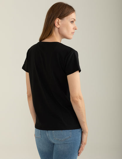 T-shirt Girocollo a Manica Corta