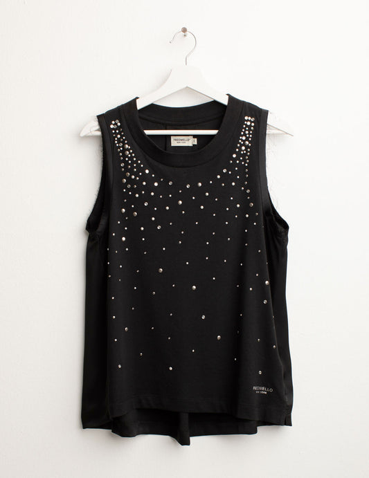 Canotta in Jersey donna black fw25s01tu cc-a0951 Canotta in Jersey