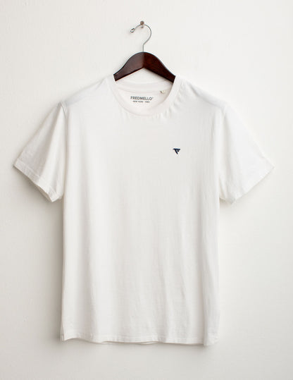 T-shirt con logo ricamato