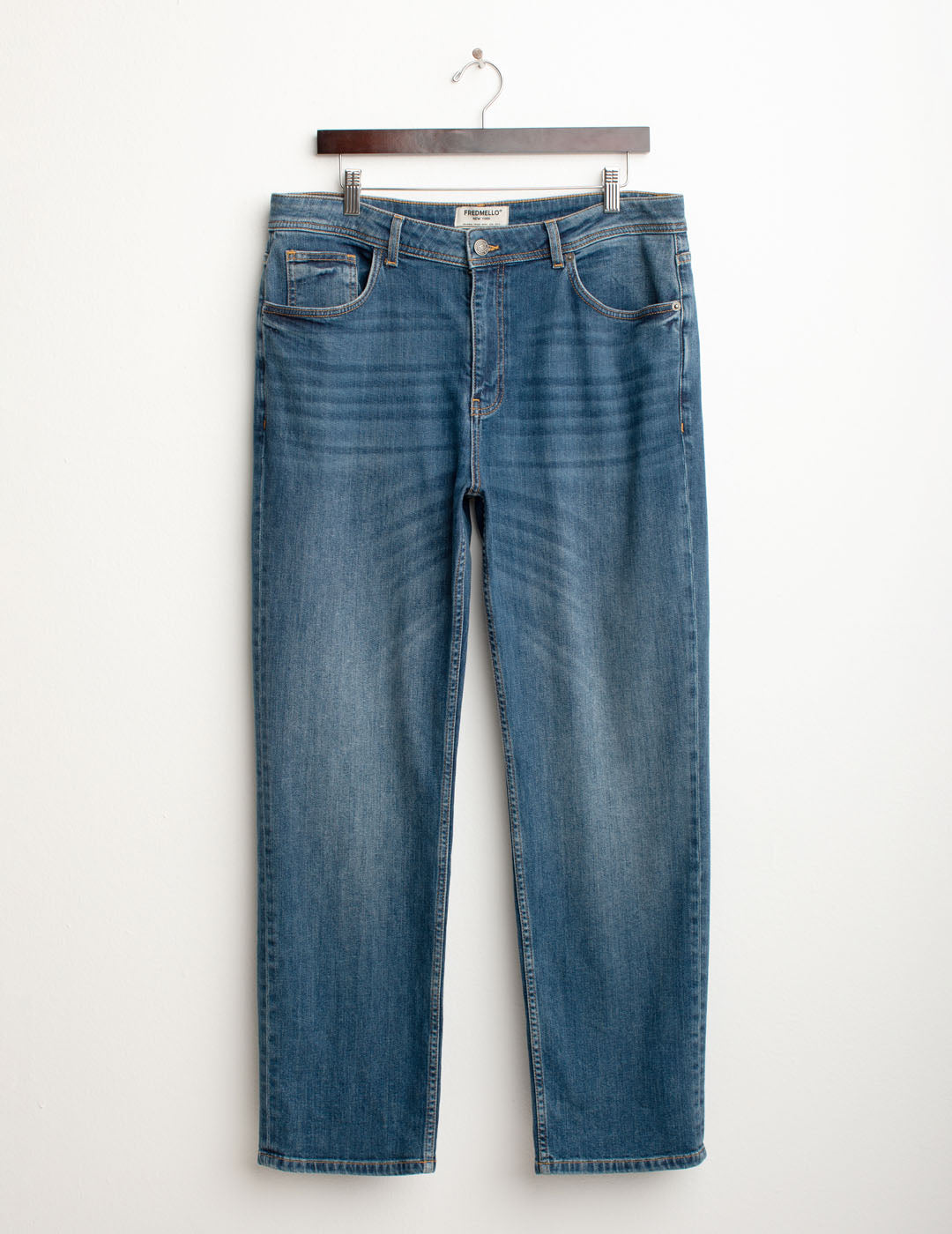 Jeans regular fit “Mr. Johnny” uomo middle blue fm25w18pd cc-a1101 Jeans regular fit “Mr. Johnny”