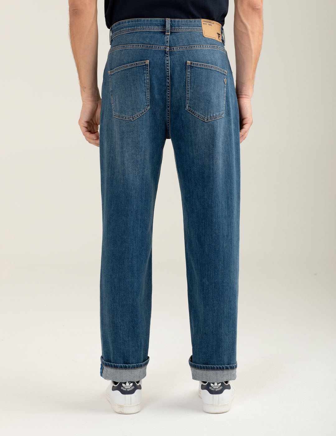 Jeans regular fit “Mr. Johnny” uomo middle blue fm25w18pd cc-a1101 Jeans regular fit “Mr. Johnny”