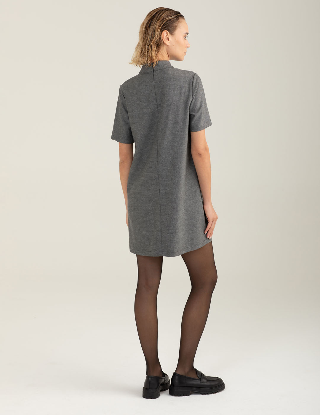 Abito in fantasia tintofilo donna dark gray fw25w10at cc-a0903 Abito in fantasia tintofilo