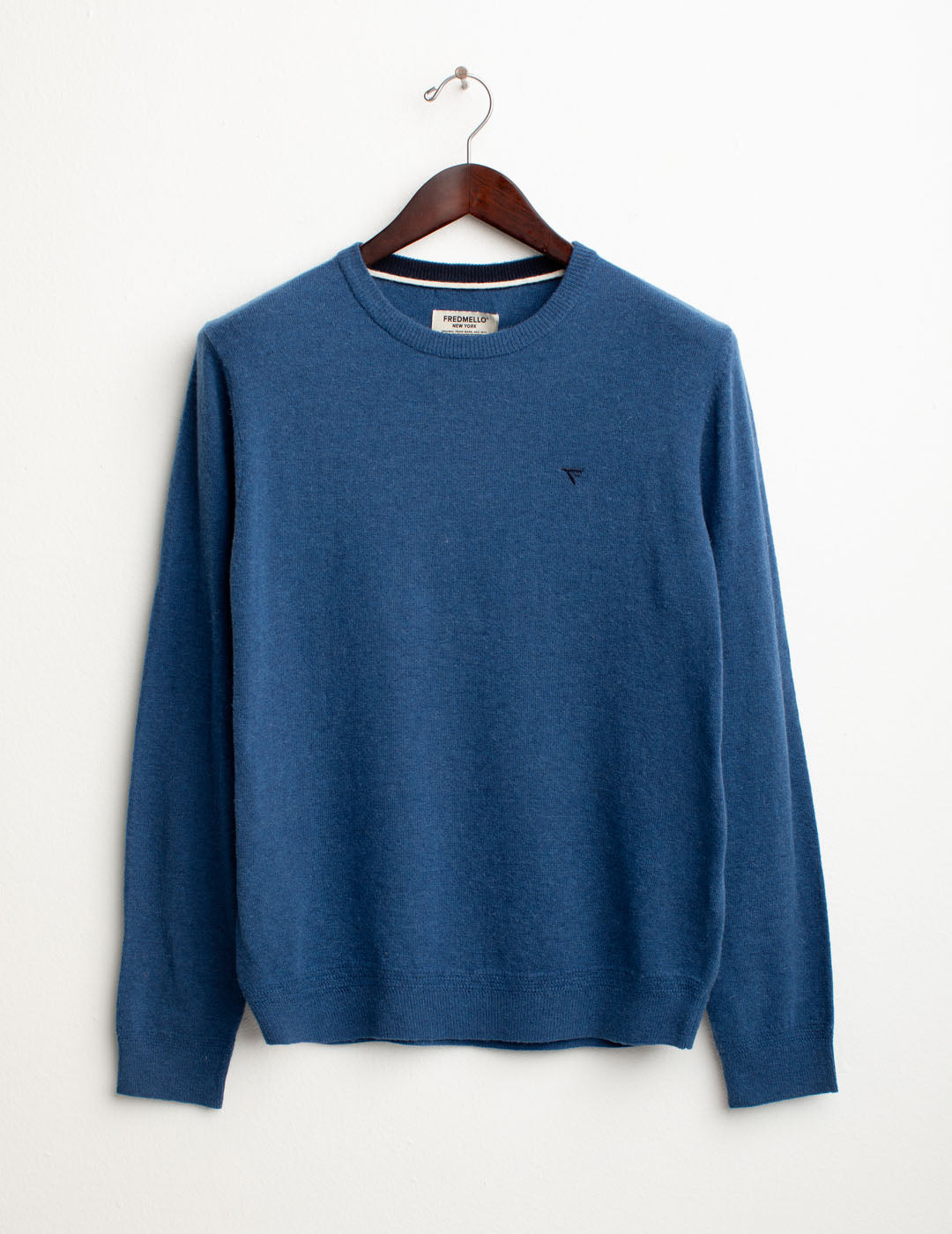Maglia in lambswool uomo ocean melange fm25w22mg cc-a0715 Maglia in lambswool