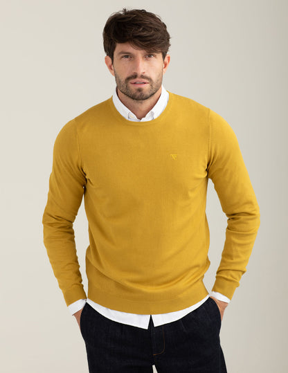 Maglia girocollo in misto viscosa