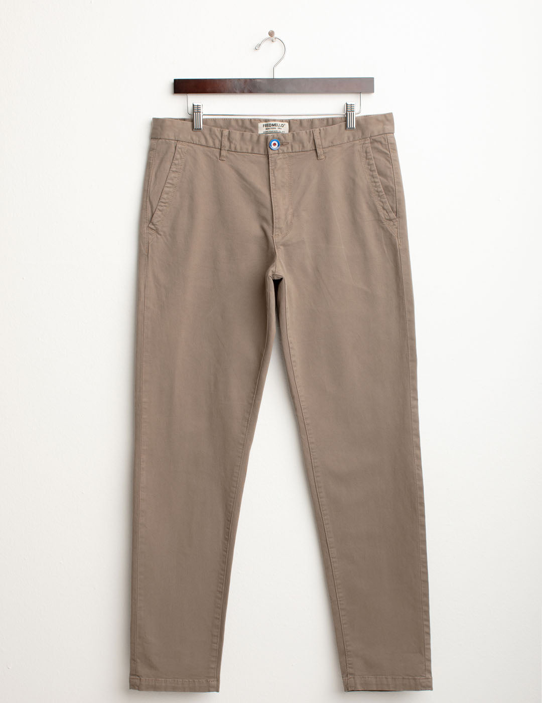 Slim fit “Mr. Bryan” chino trousers man mud fmraymond cc-a0107 Slim fit “Mr. Bryan” chino trousers