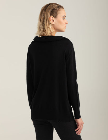 Maglia dolcevita a collo ampio