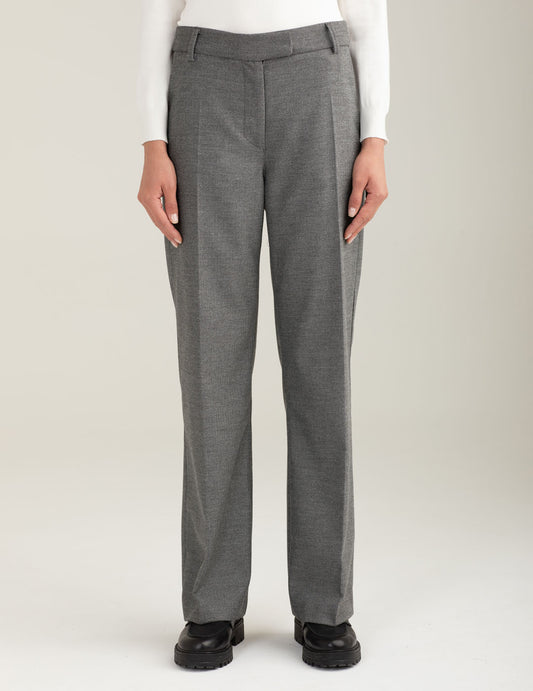 Yarn-dyed flared trousers woman dark gray fw25w10pt cc-a0903