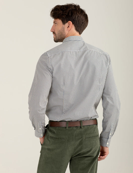 Camicia fantasia in popeline stampato - back - 002
