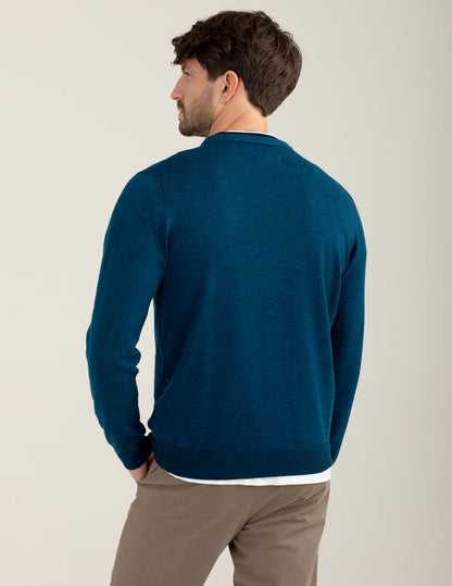 Maglia vanisé girocollo