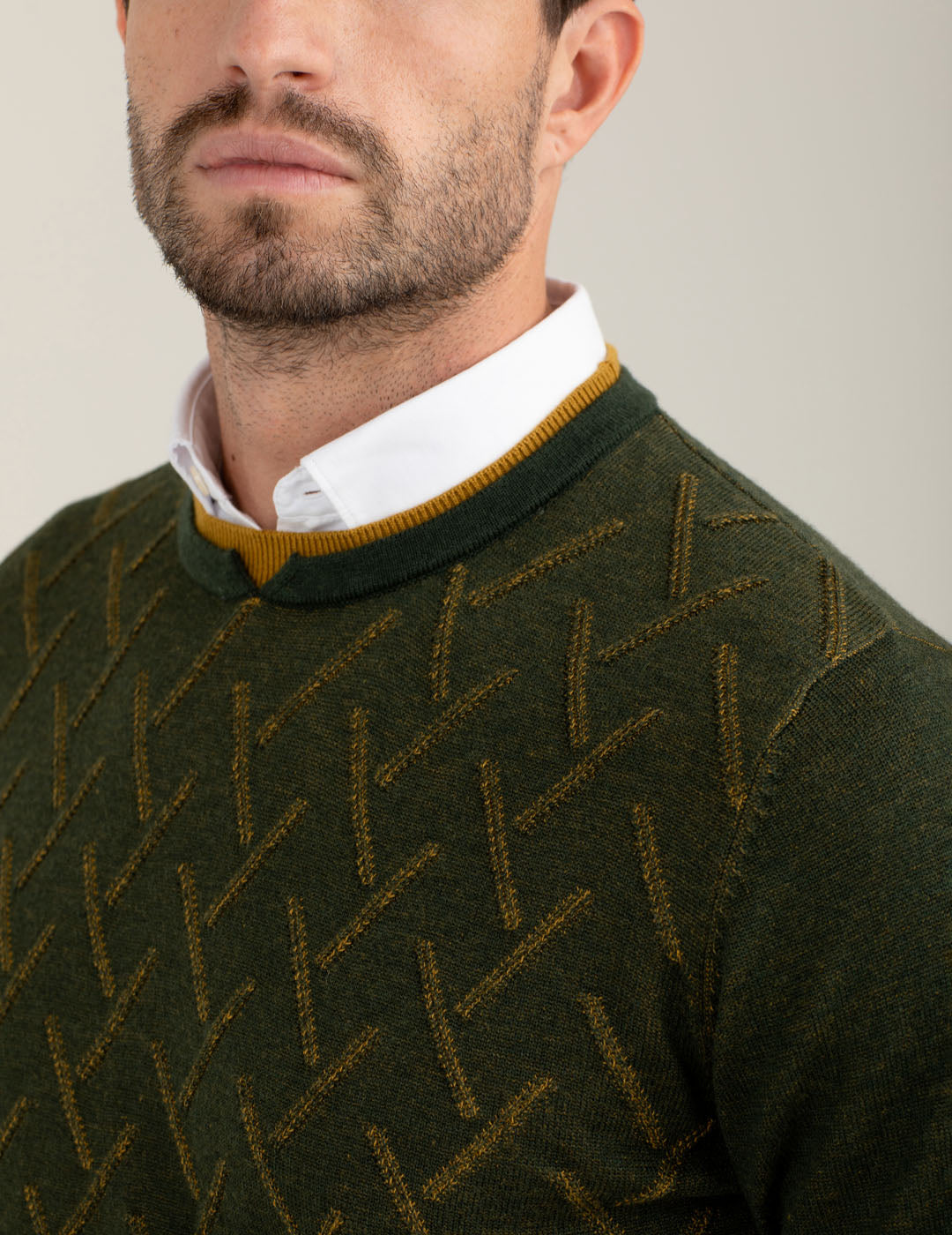 Maglia vanisé girocollo uomo army fm25w42mg cc-a0804 Maglia vanisé girocollo