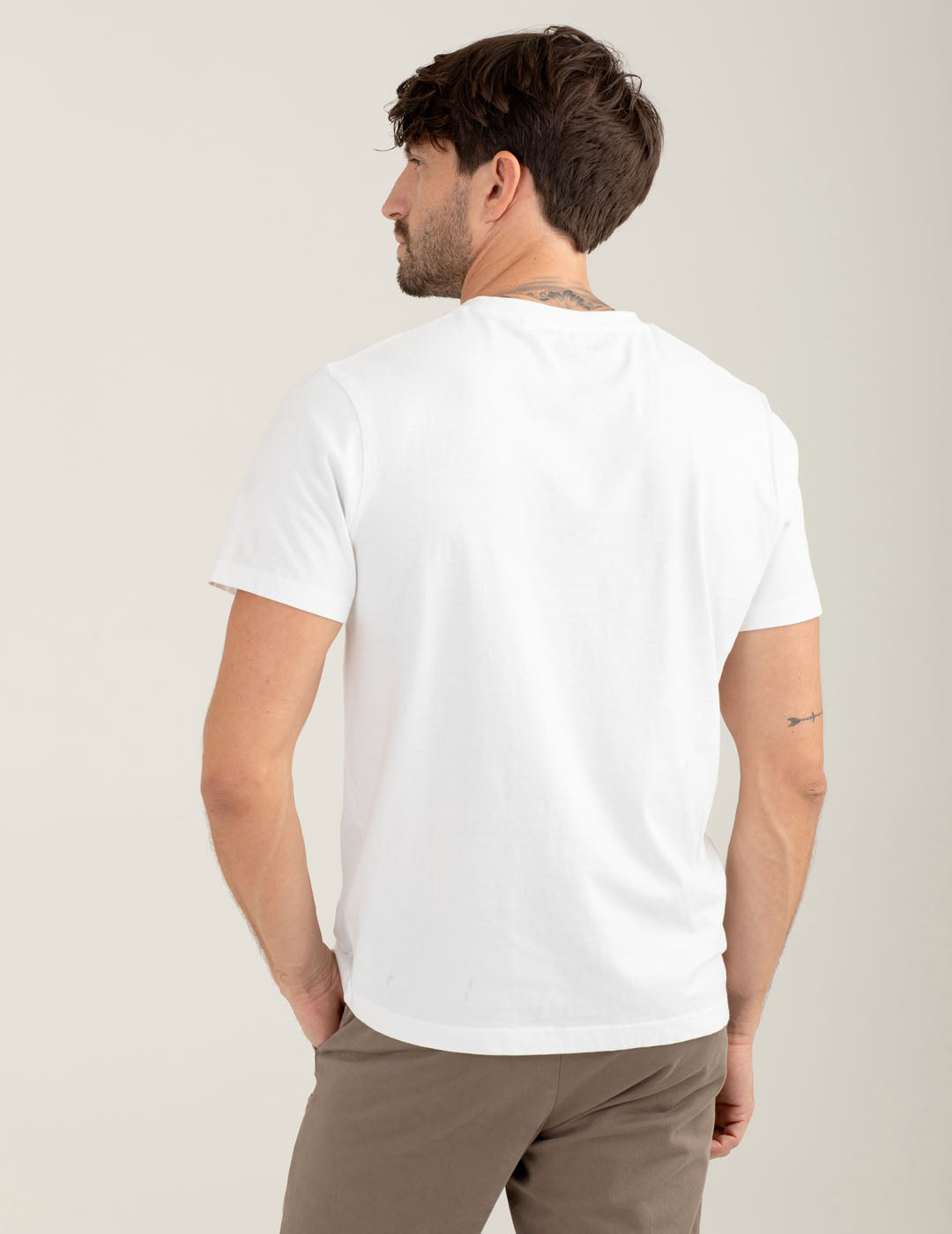T-shirt con ricamo New York uomo white fm25w06tg cc-a0001 T-shirt con ricamo New York