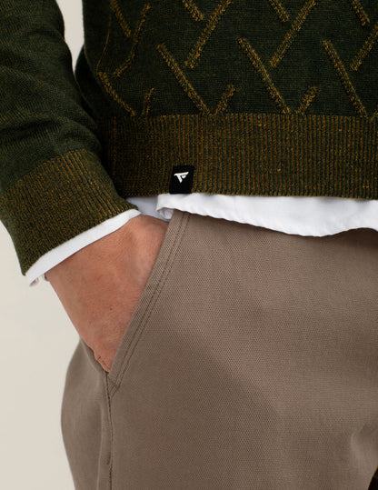 Maglia vanisé girocollo