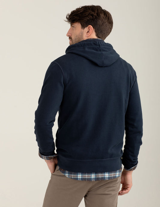 Felpa con cappuccio ricamata - back - 002