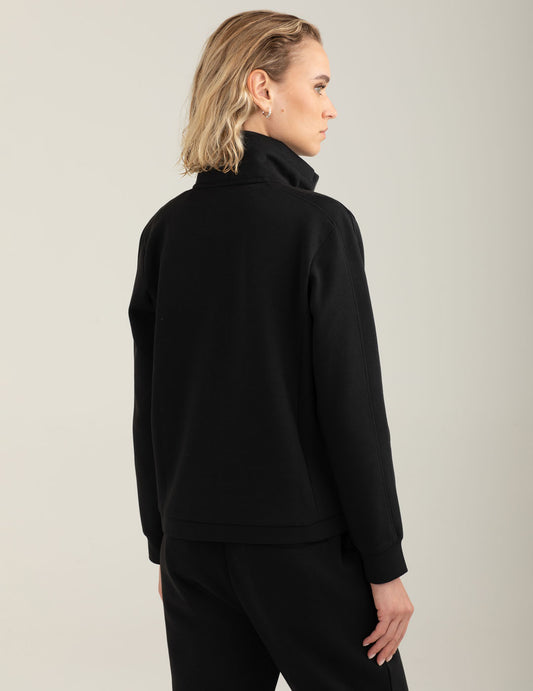 Felpa full zip con dettagli in strass - back - 002