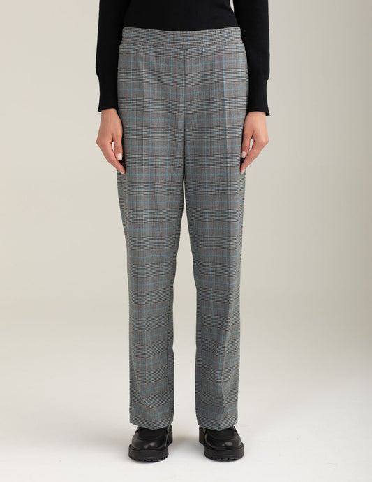 Yarn-dyed jogger trousers woman sky fw25w12pt cc-a0705