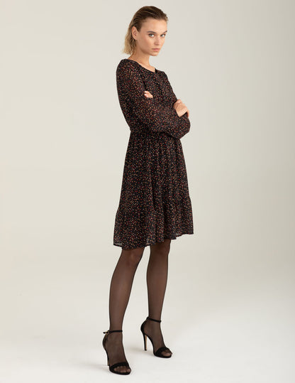 Abito in georgette stampata