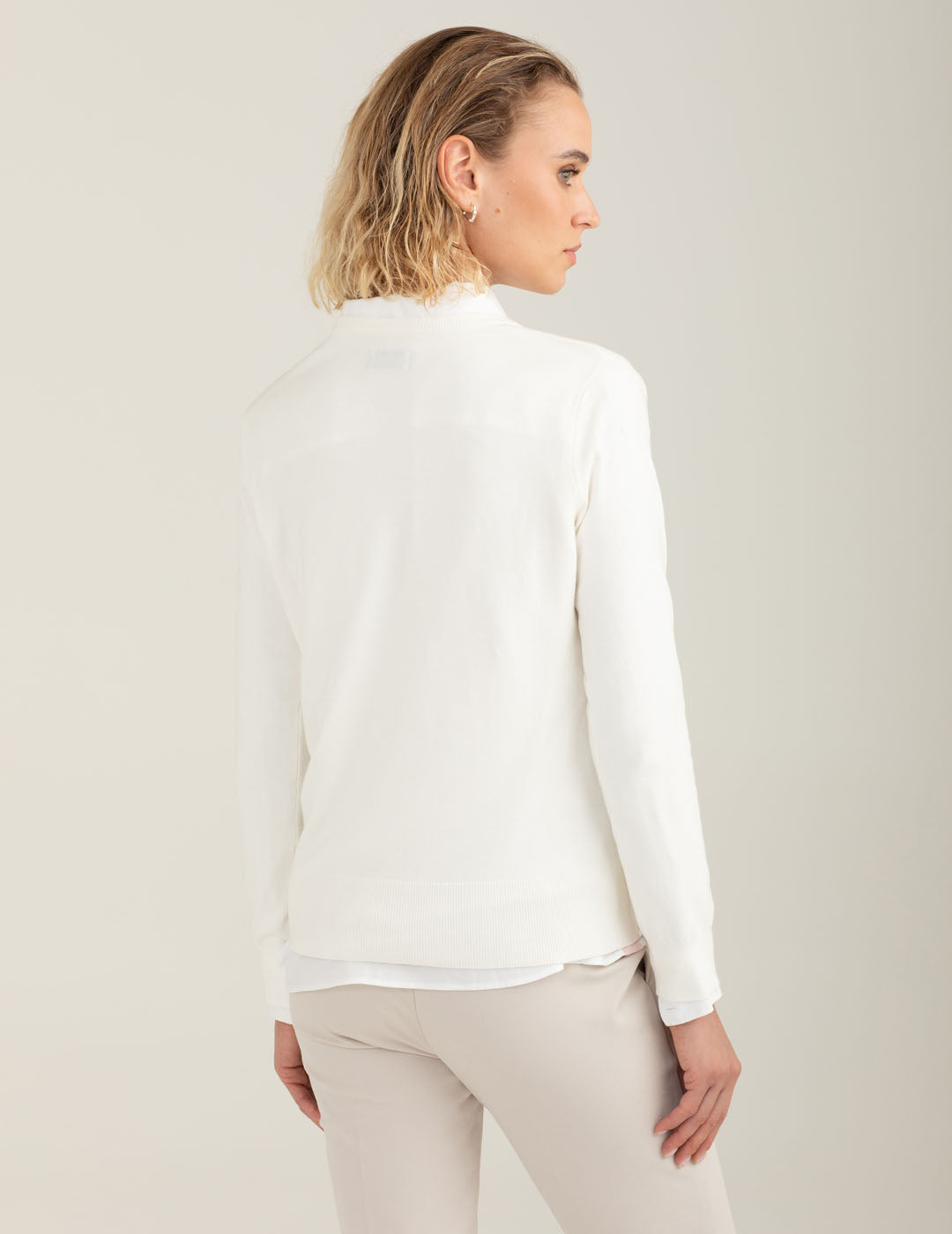 Maglia girocollo donna off white fw25w03mg cc-a0002 Maglia girocollo