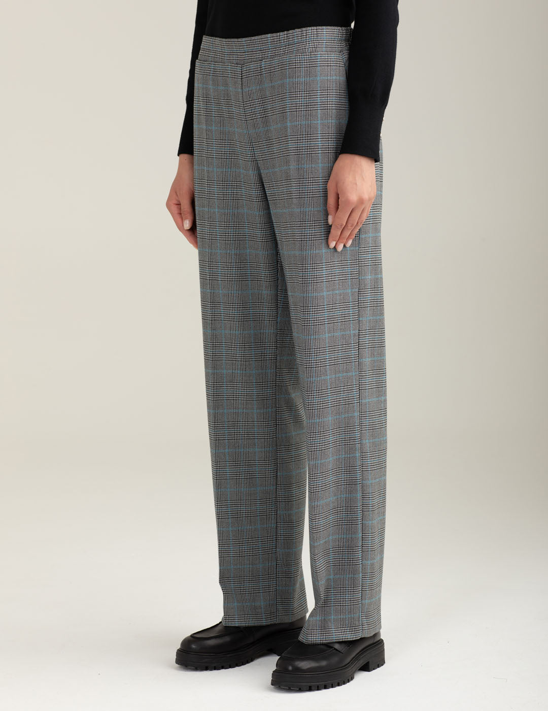 Yarn-dyed jogger trousers woman sky fw25w12pt cc-a0705 Yarn-dyed jogger trousers