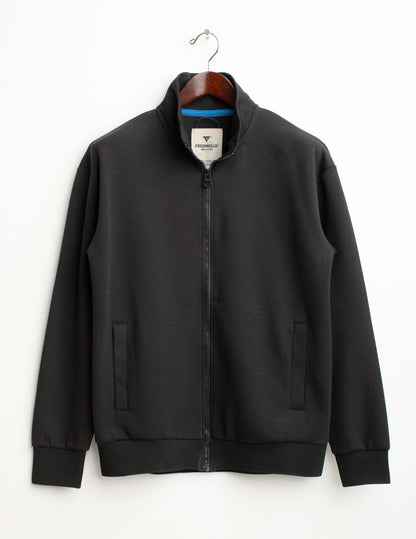 Felpa full zip con lettering 3D