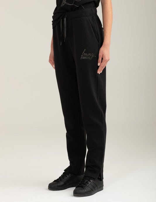 Pantalone interlock con dettagli strass - back - 002